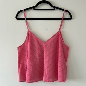 Madewell Pink Cropped Camisole